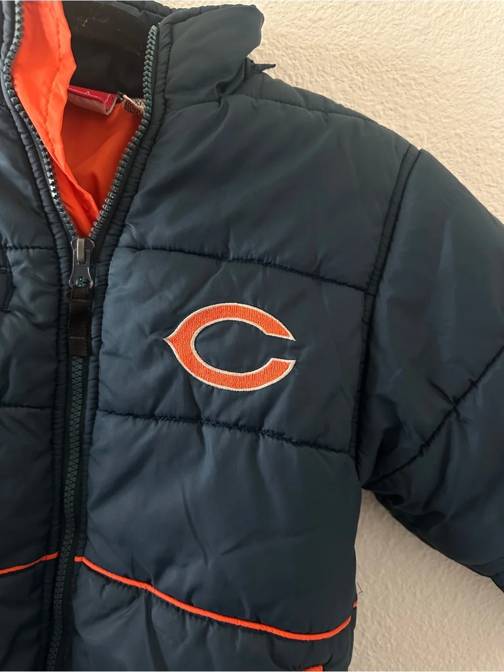 Vintage NFL Chicago Bears Kids Puffer Jacket